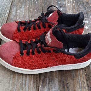Adidas Originals Stan Smith Red Weave Sneakers Men's 9.5